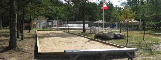 Our new bocce court